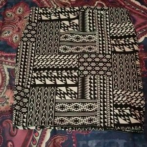 Black and White Skirt Mini Skirt